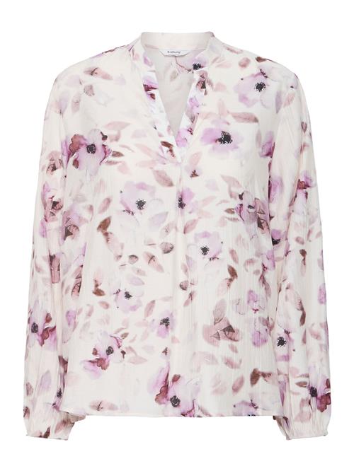 b.young Bluse 'Jolena'  lysebeige / brun / lilla / sort