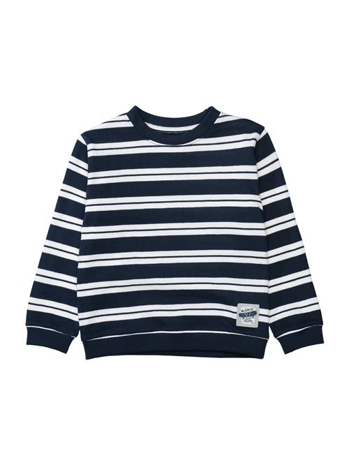 STACCATO Sweatshirt  mørkeblå / hvid