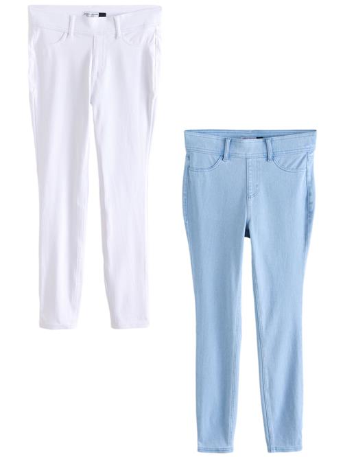 Next Jeggings  lyseblå / hvid