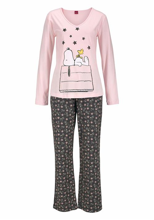 PEANUTS Pyjamas  gul / lyserød / sort / hvid