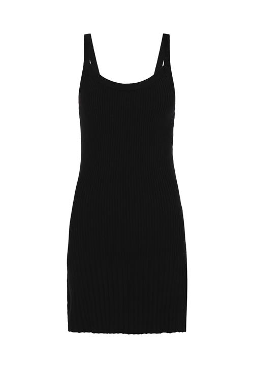 MYMO Strikkjole  sort