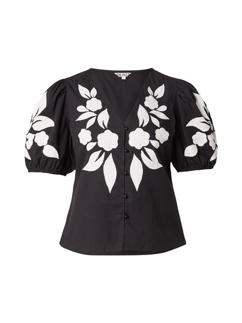 OBJECT Bluse 'OBJNAJA'  sort / hvid