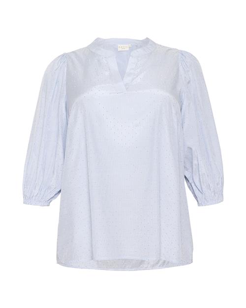 KAFFE CURVE Bluse  lyseblå