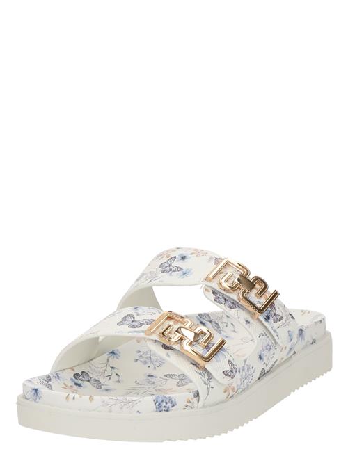 ALDO Pantoletter 'ALESSIE'  lyseblå / guld / lyselilla / hvid