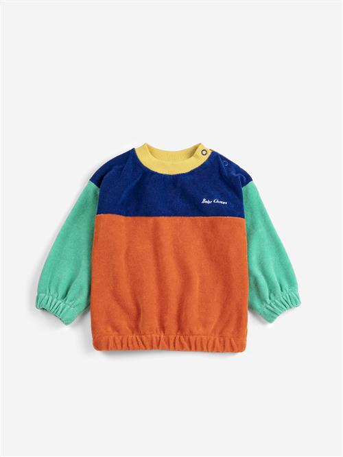 Bobo Choses Bobo Choses Color Block Sweatshirt Multicolor  Multicolor 6 months  Orange.  6 måneder  unisex