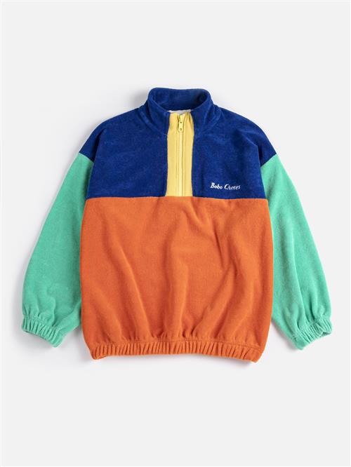 Bobo Choses Bobo Choses Color Block Sweatshirt Multicolor  Multicolor 8-9 Y  Orange.  8-9 år  mand