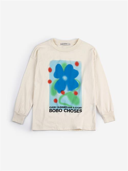 Bobo Choses Summer Story Langærmet T-shirt White  White 2-3 Y  Hvid  2-3 år  mand