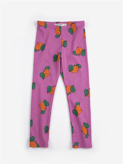 Bobo Choses Tangerine All Over Leggings Purple  Purple 8-9 Y  Lilla  8-9 år  mand