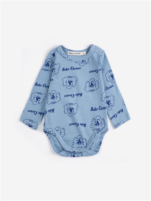 Bobo Choses Pickles The Dog All Over Kroppen Light Blue  Light Blue 3 months  Blå  3 måneder  unisex