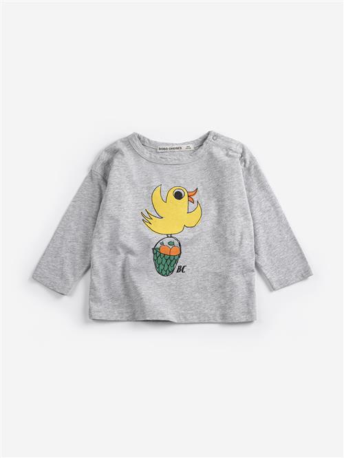 Bobo Choses Flying Oranges Langærmet T-shirt Heather Grey  Heather Grey 2 Y  Grå  2 år  unisex