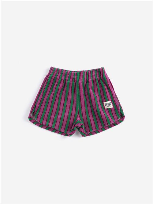 Bobo Choses Shorts Af Frotté Purple  Purple 4-5 Y  Lilla  4-5 år  mand