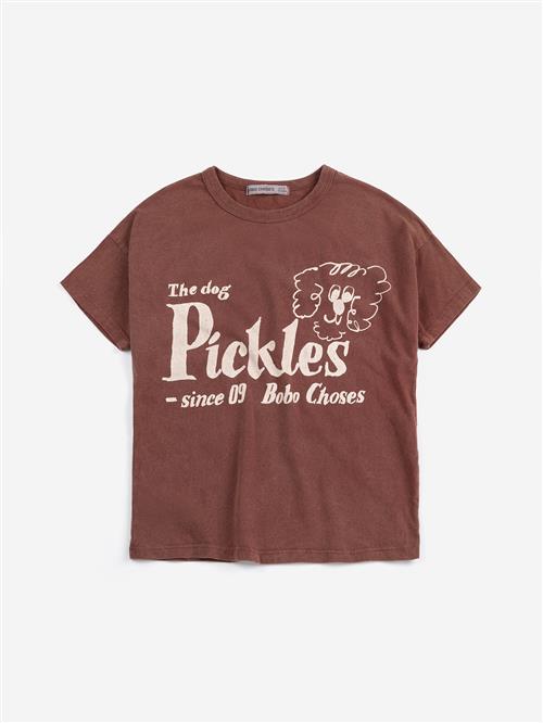 Bobo Choses Pickles The Dog T-shirt Brown  Brown 6-7 Y  Brun  6-7 år  mand