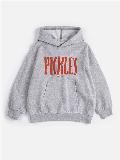 Bobo Choses Spicy Pickles Hættetrøje Heather Grey  Heather Grey 8-9 Y  Grå  8-9 år  mand