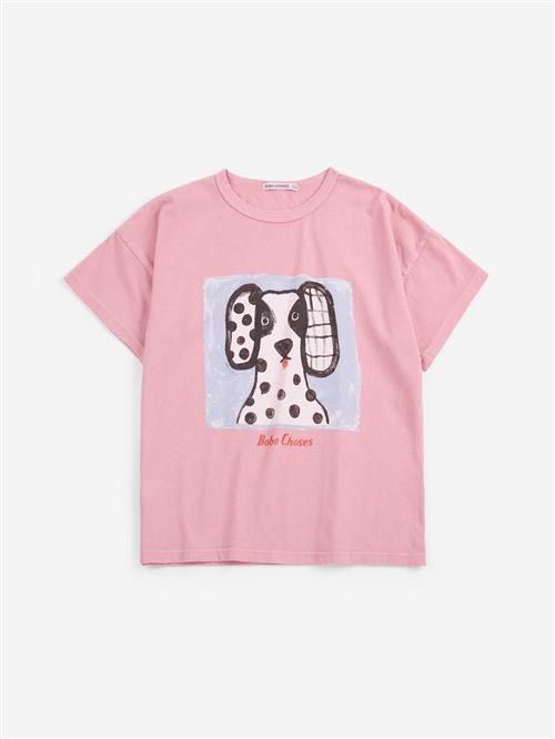 Bobo Choses Van Dog T-shirt Pink  Pink 6-7 Y  Lyserød  6-7 år  kvinde
