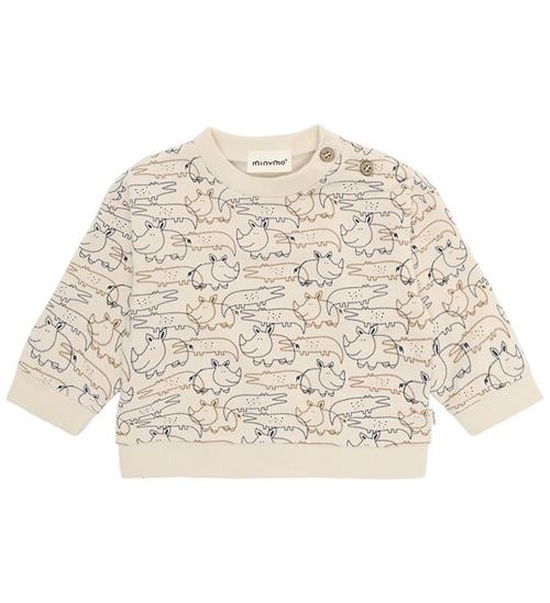 Minymo Sweatshirt - White Swan