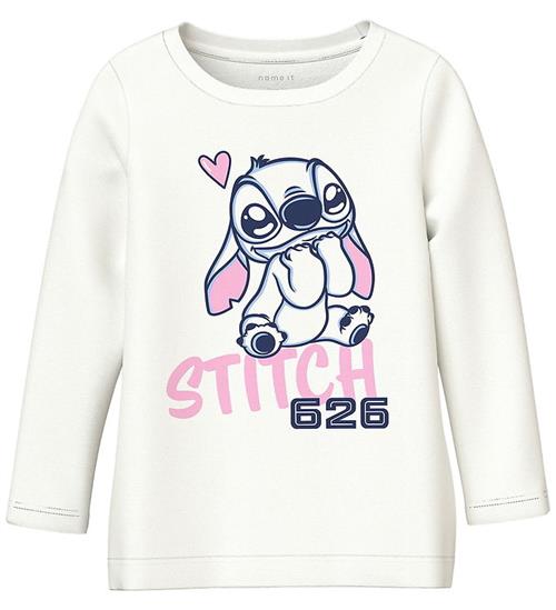 Naame It Bluse - NmfVosla - Stitch - Cloud Dancer