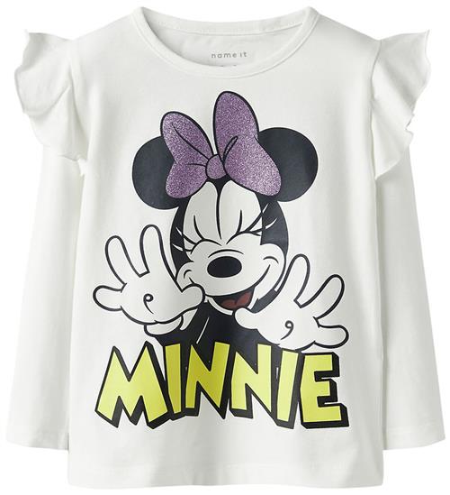 Se Name It Bluse - NmfDessi - Minnie - Cloud Dancer hos KidsWorld