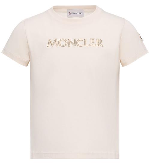Moncler T-shirt - Cream m. Logo