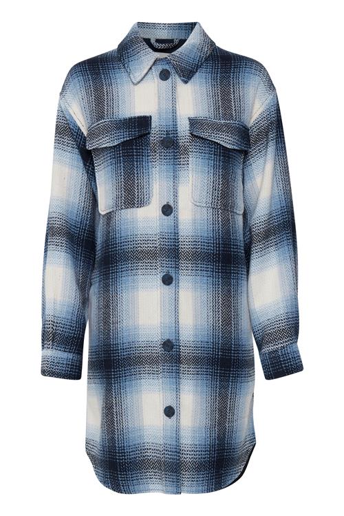 ICHI Overgangsjakke 'EVALI'  blå / lyseblå / sort / hvid