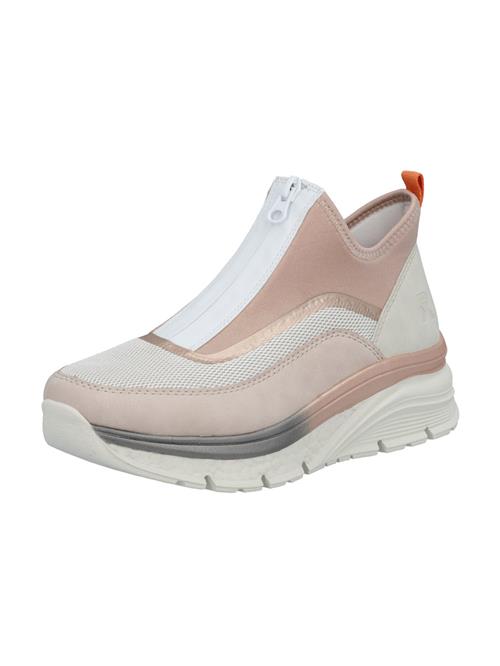 Rieker Sneaker high  ecru / lyserød / gammelrosa / hvid