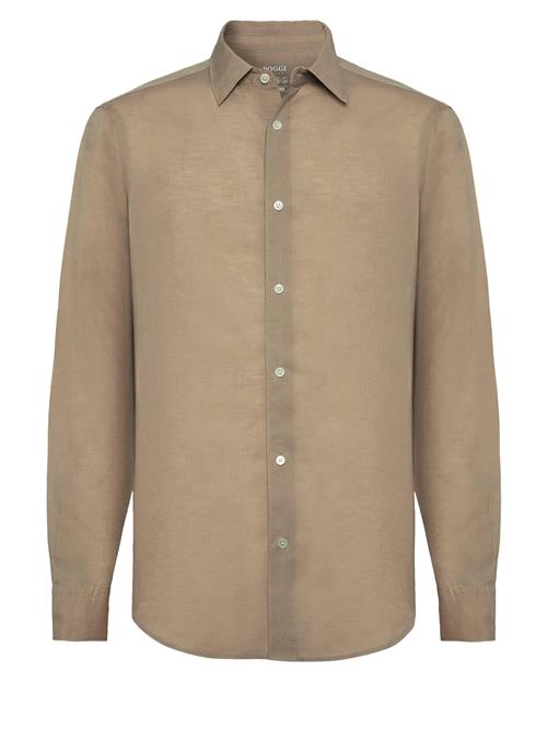 Boggi Milano Skjorte  mørkebeige