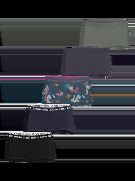 Björn Borg Cotton Stretch Boxer Shorts 5-pack Sort, 146-152