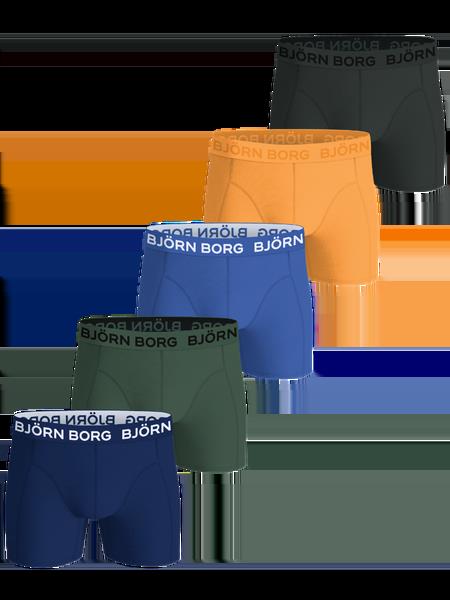 Björn Borg Cotton Stretch Boxers 5-pack Blå, 158-164