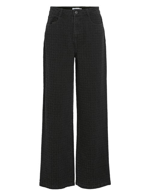 Vila | Viany Hw Wide Detail Jeans Black Zoa | 40 x 32