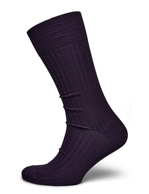 AN IVY | Purple Ribbed Socks | 43-46