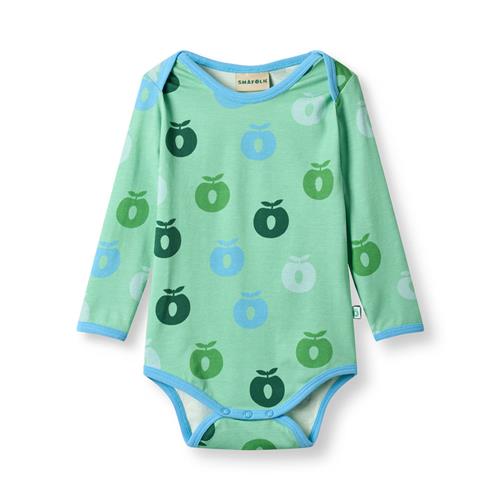 Småfolk Ulm Langærmet Krop Spring Meadow  Spring Meadow 68 cm  Grøn  68 cm  kvinde