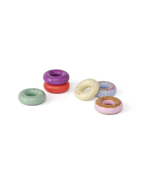 Kid's Concept Doughnuts Af Træ Multi/ Pink  Multi,Pink-OS  Lyserød  One Size  unisex