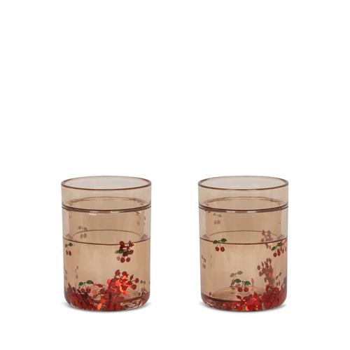 Konges Sløjd 2 Pakker Glitterkopper Cherry  Cherry-OS  Rød  One Size  unisex