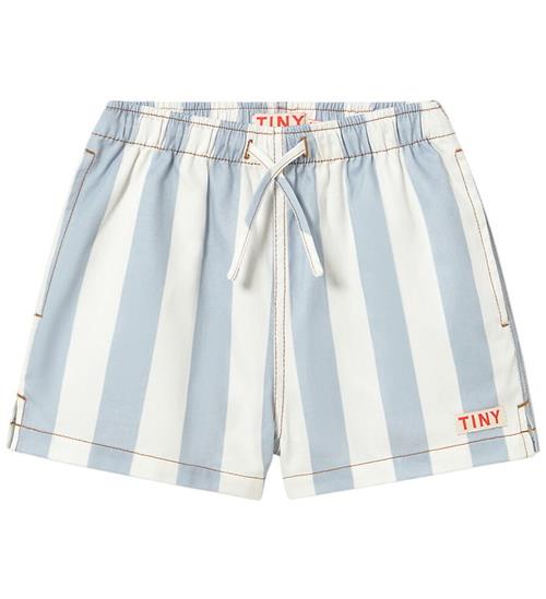 Tiny Cottons Shorts - Washed Blue/Hvidstribet