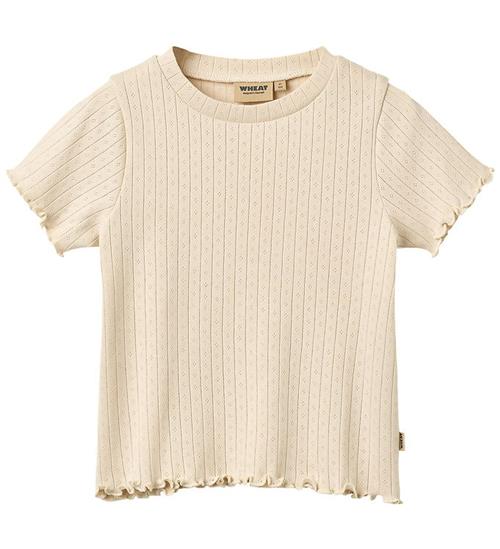 Wheat T-shirt - Rib - Irene - Almond Peach