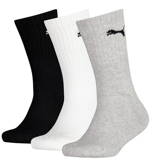 Puma Strømper - 3-pak - Crew Short - Grå/Hvid/Sort