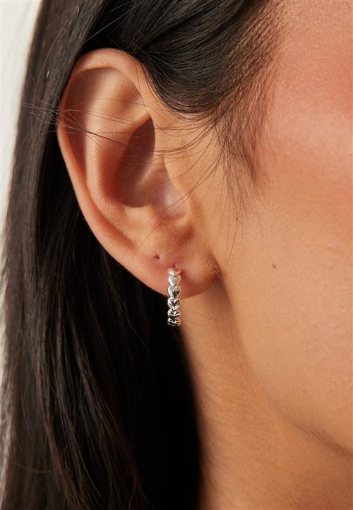 Pilgrim Maeve Hoop Earrings Silver-pla