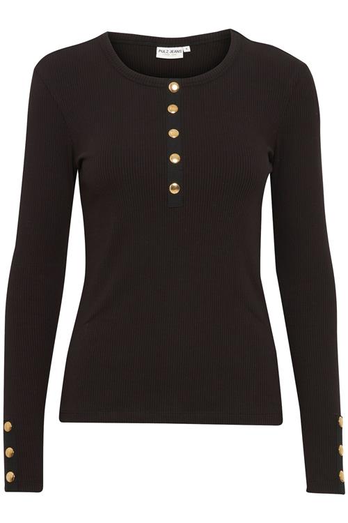 PULZ Jeans Shirts  sort