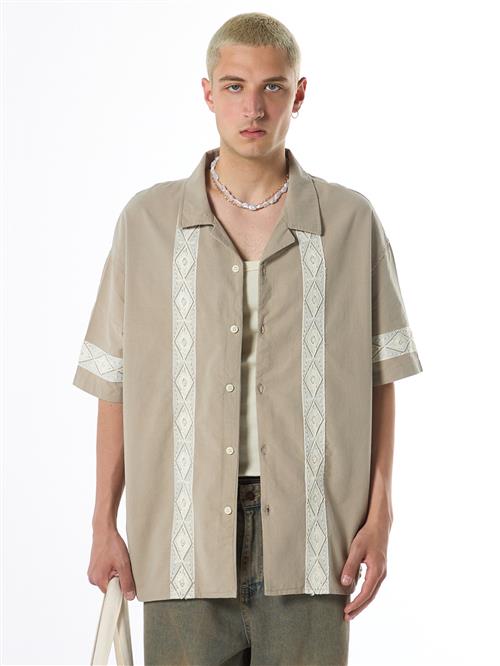 VAMOS CLO Skjorte  beige / offwhite