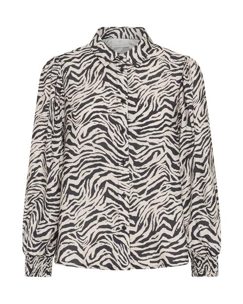 Kaffe Bluse 'Jodie'  mørkegrå / hvid