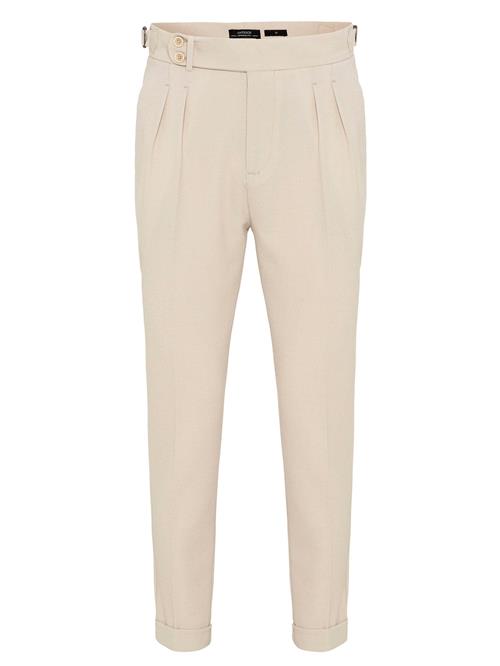 Antioch Bukser med lægfolder  beige