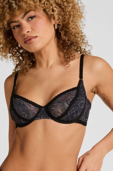 Hunkemöller Azula Bøjle-BH Uden Indlæg Grå