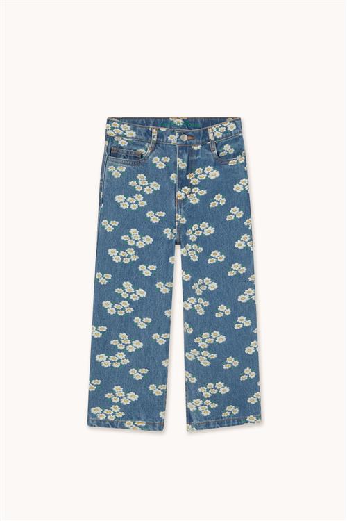 Tinycottons Blossoms Jeans Medium Wash Denim  Medium Wash Denim 3 Y  Blå  3 år  kvinde