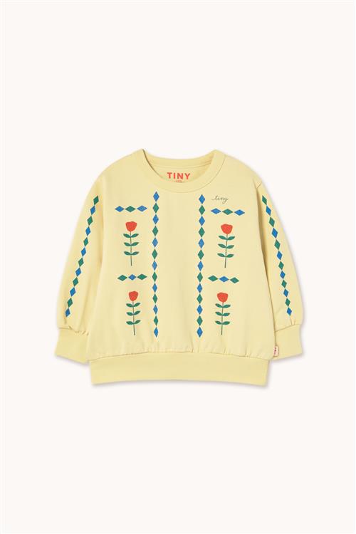 Tinycottons Diamonds Graphic Sweatshirt Dusty Yellow  Dusty Yellow 8 Y  Gul  8 år  kvinde