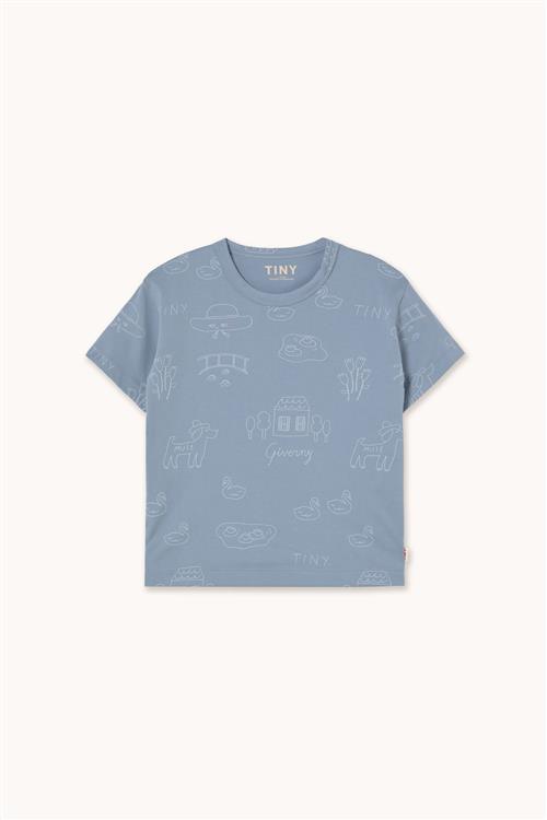 Tinycottons Tiny Giverny Strikket T-shirt Grey  Grey 8 Y  Grå  8 år  mand
