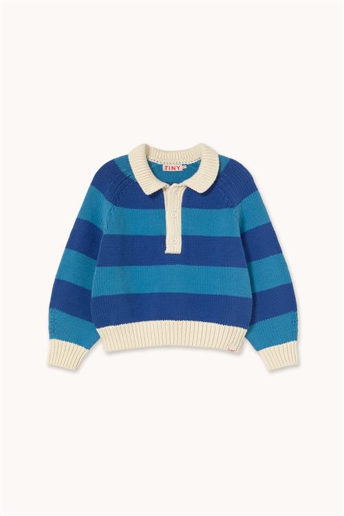 Se Tinycottons Stripes Sweater Ultramarine  Ultramarine 8 Y  Blå  8 år  mand hos Babyshop
