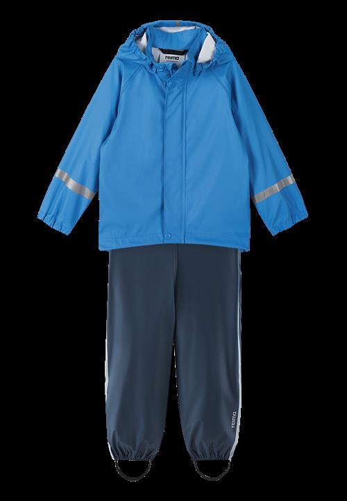 Reima Tihku Regn-outfit Cool Blue  Cool Blue-110 cm  Blå  110 cm  unisex