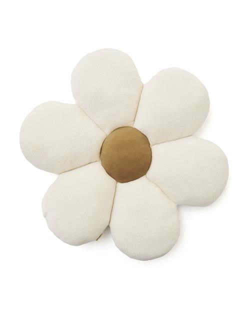 Kid's Concept Gulvpude Blomst  Natural White,Mustard Yellow-OS  Hvid  One Size  unisex