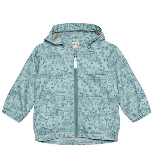 Minymo Sommerjakke - Niagara Mist m. Print