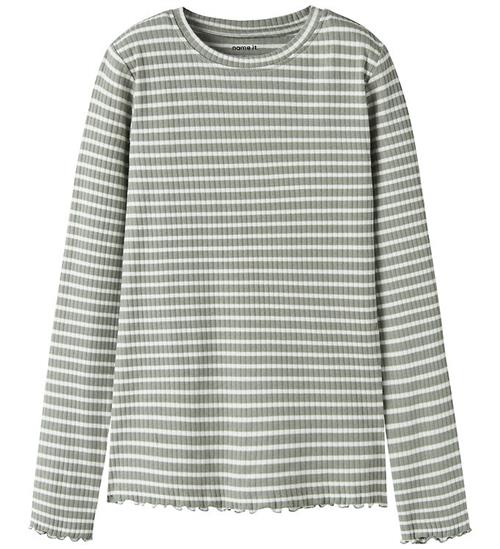 Name It Bluse - Rib - NkfVemma - Shadow/Cloud Dancer