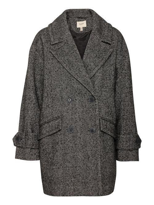 Fransa Overgangsjakke 'Mailika'  grå / sort / hvid